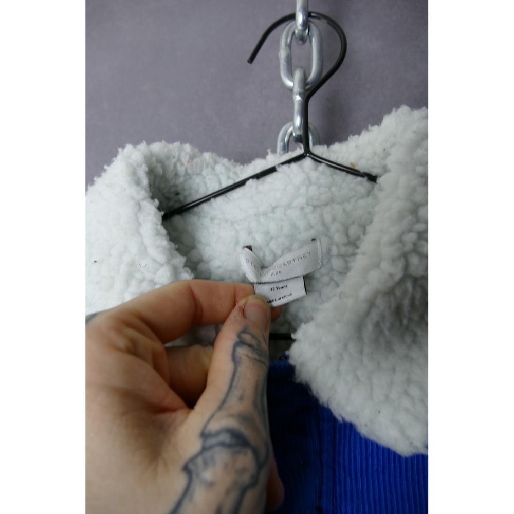Stella McCartney Kids Blue Corduroy Sherpa Lined Bomber Jacket‎ 12 Years - Picture 5 of 8